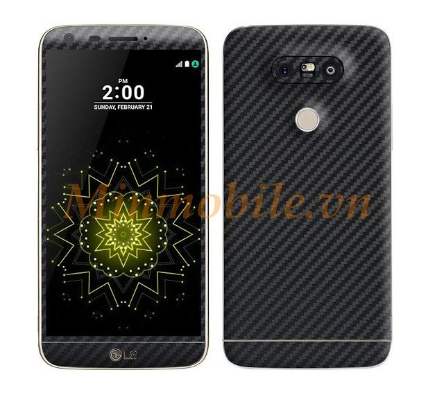 dán lưng LG G5 vân carbon hiệu Gor