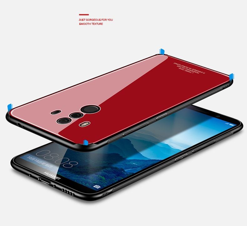 Ốp lưng Huawei Mate 10 Pro lưng kính cường lực Makavo