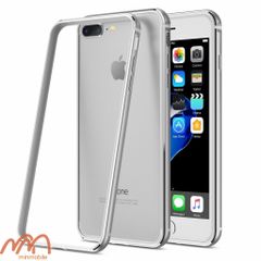 Ốp Lưng iPhone 8 Plus Lưng Kính Viền Kim Loại