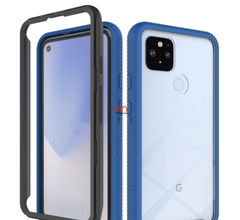 Ốp lưng kính cường lực viền cao su mềm Google Pixel 5