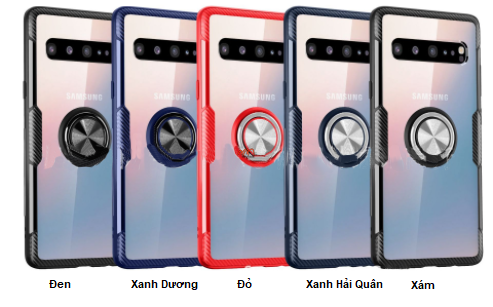 Ốp lưng kính viền cao su Samsung S10 5G