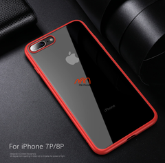 Ốp lưng trong lưng kính viền mềm iPhone 7 Plus