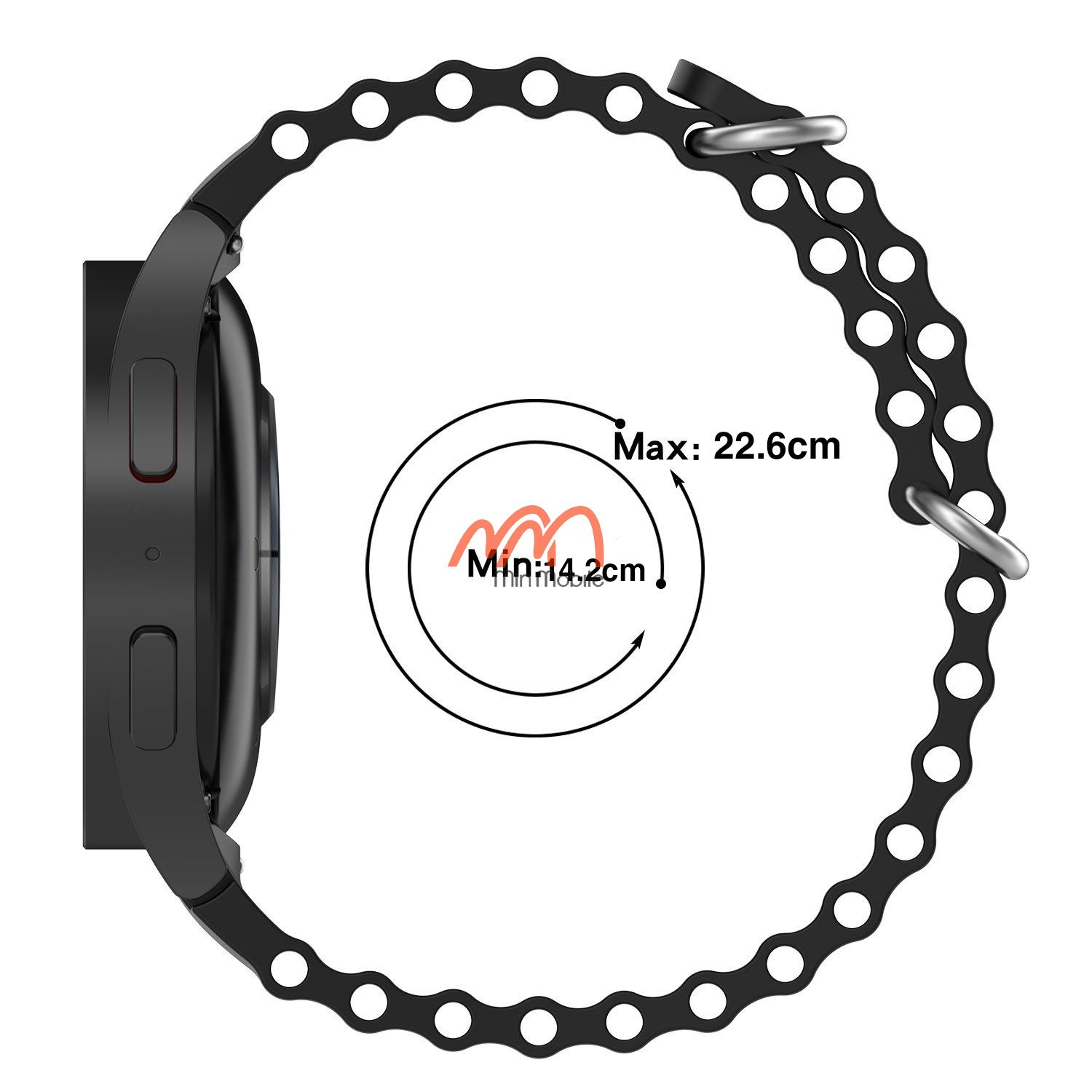 Dây Đeo Silicon Samsung Watch 4 / Watch 5 SL01 – Min Mobile