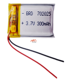 Pin Li-Po (Lithium-Polymer) 3.7V 072025- 300mAh