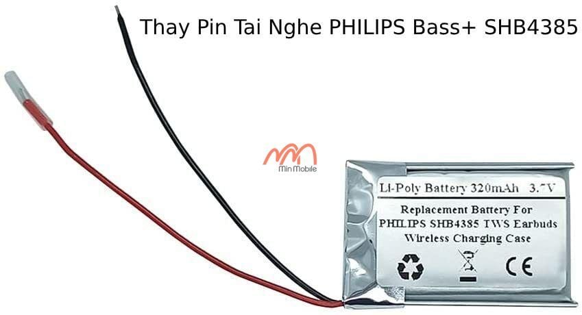 Thay Pin Tai Nghe PHILIPS Bass+ SHB4385