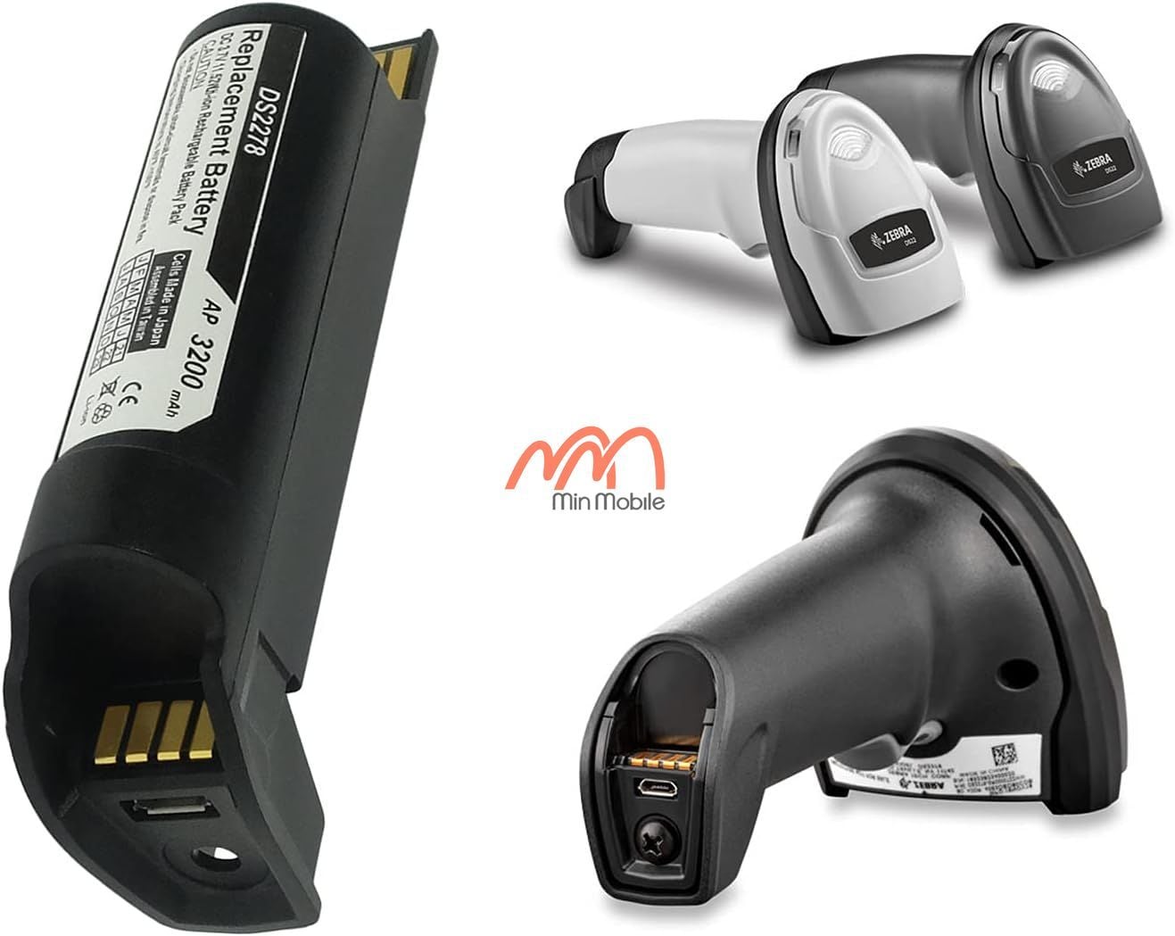 Bateria Nueva Y Original Escaner Zebra Ds2278 Bt-000317-01