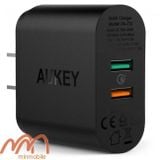 Sạc 2 Cổng Aukey PA-T13 Chính Hãng