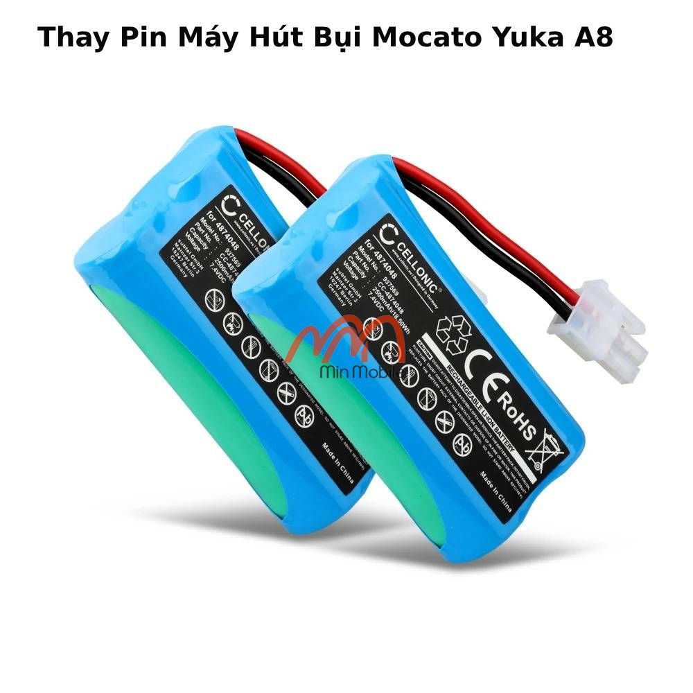 Thay Pin Máy Hút Bụi Mocato Yuka A8