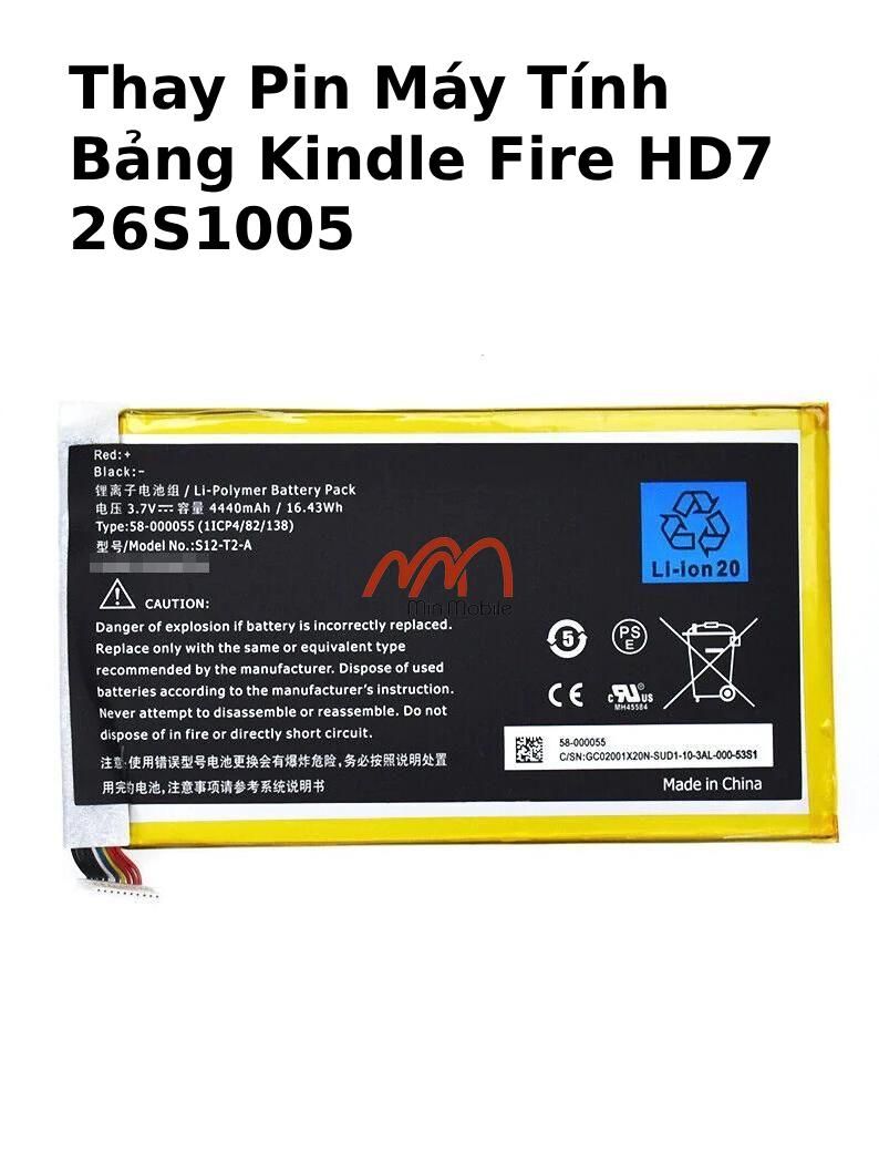 Thay Pin Máy Tính Bảng Kindle Fire HD7 26S1005