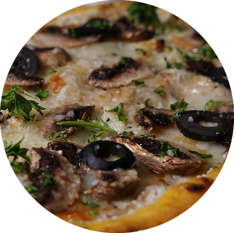  03 - PIZZA NẤM & HUMMUS 