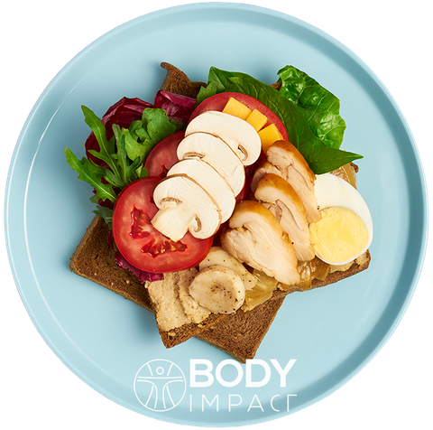  03 - SANDWICH NẤM & HUMMUS 