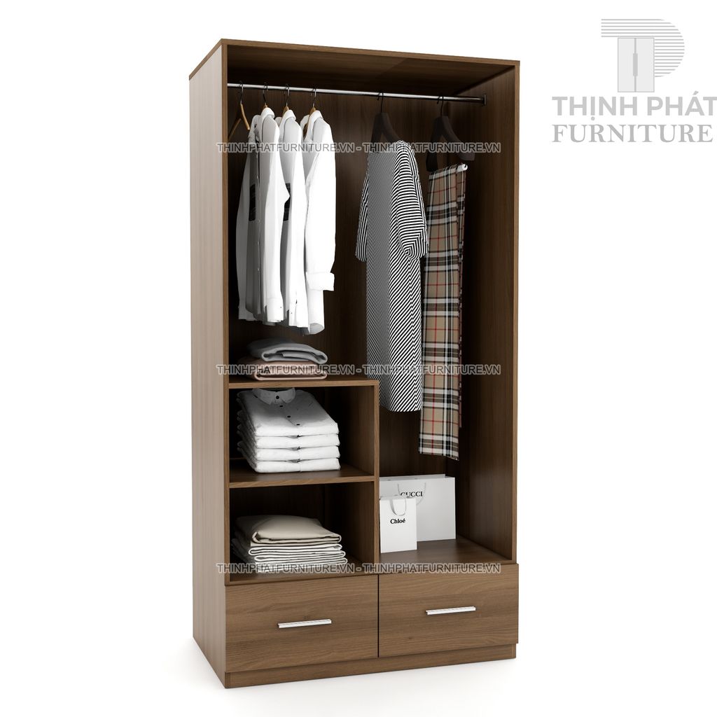 tủ quần áo 1m x 2m đẹp hiện đại