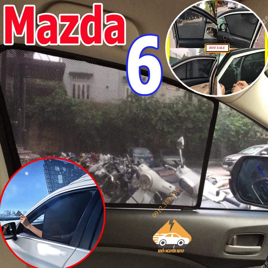 Rèm Che Nắng Xe Mazda 6 - Bô 4 Tấm Dính Nam Châm Hàng Loại 1 ...