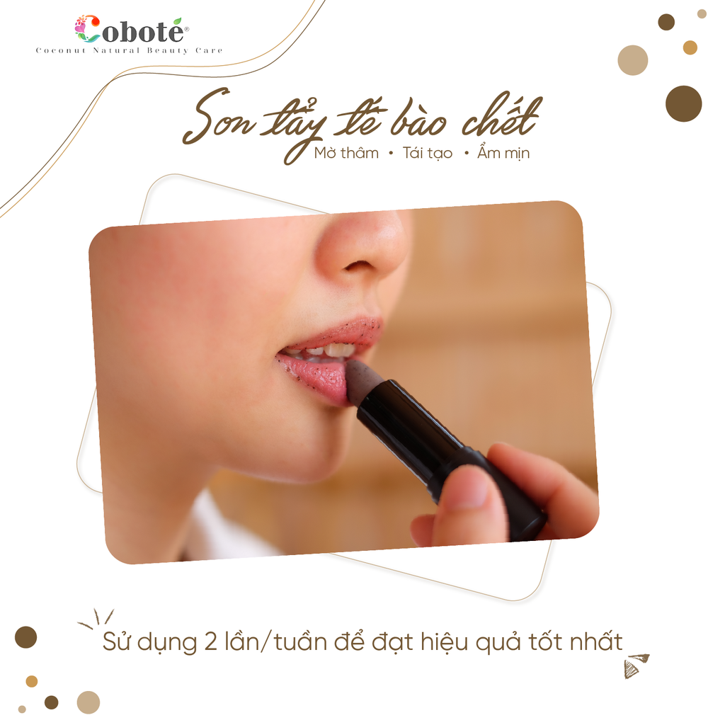 SON TẨY TẾ BÀO CHẾT CÀ PHÊ - Natural Lip Scrub