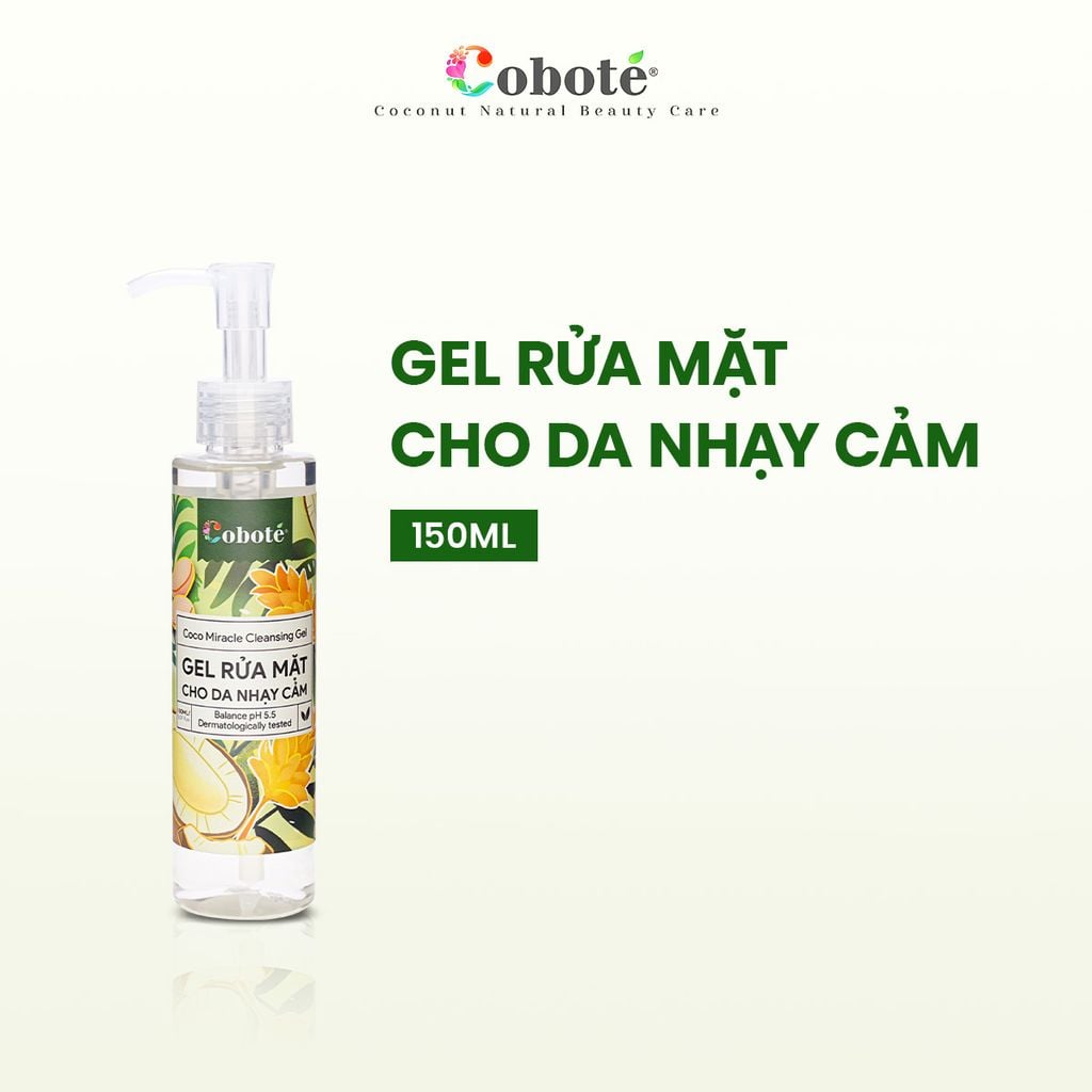 Gel Rửa Mặt Cho Da Nhạy Cảm - Coco Miracle Cleansing Gel