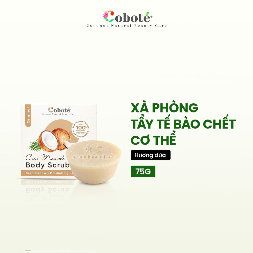 XÀ PHÒNG TẨY TẾ BÀO CHẾT - Coco Miracle Body Scrub Soap  - Hương dừa