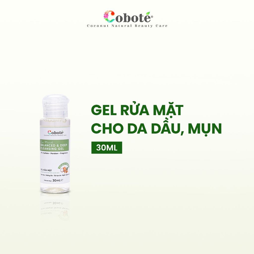 Gel Rửa mặt cho da dầu mụn nhạy cảm - Coco Miracle Balanced and Deep Cleansing Gel