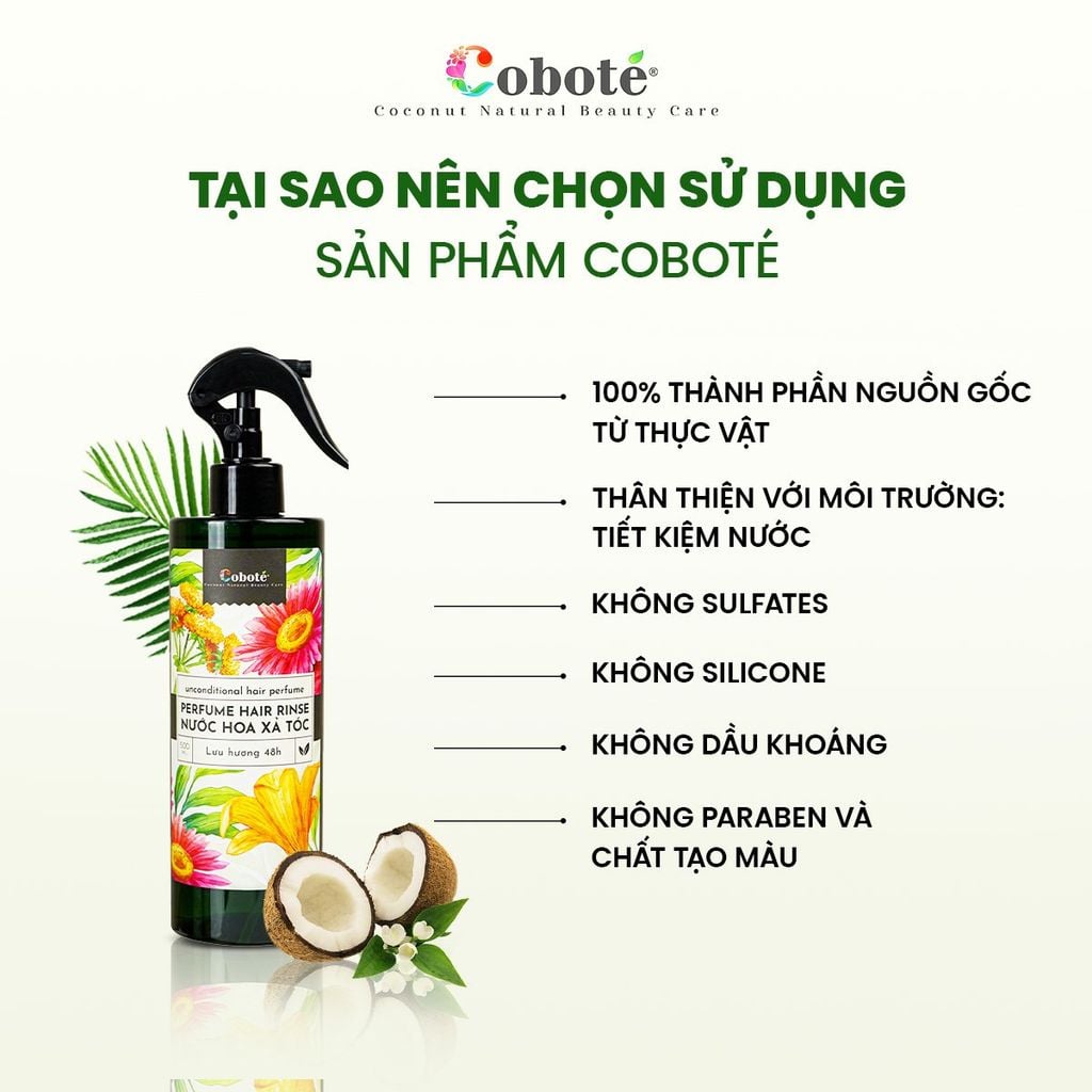 Nước Xả Tóc Dừa - Mandarin Blossom - Coco Miracle Hair Rinse
