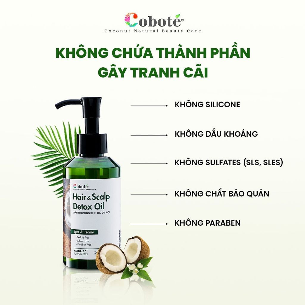 Dầu Ủ Dưỡng Tóc Ngăn Rụng và Thải Độc Da Đầu - Hair & Scalp Detox Oil