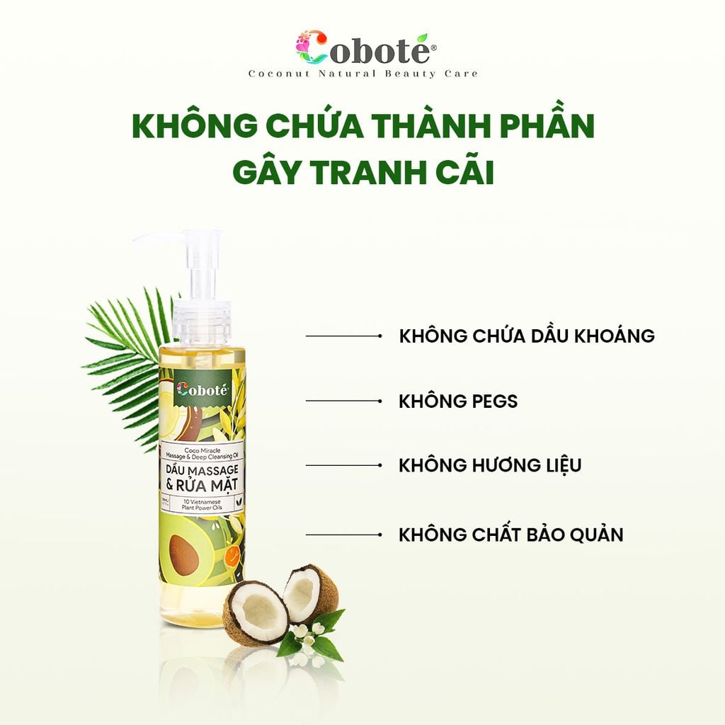 Dầu Rửa Mặt 3in1 - Coco Miracle Massage & Deep Cleansing Oil