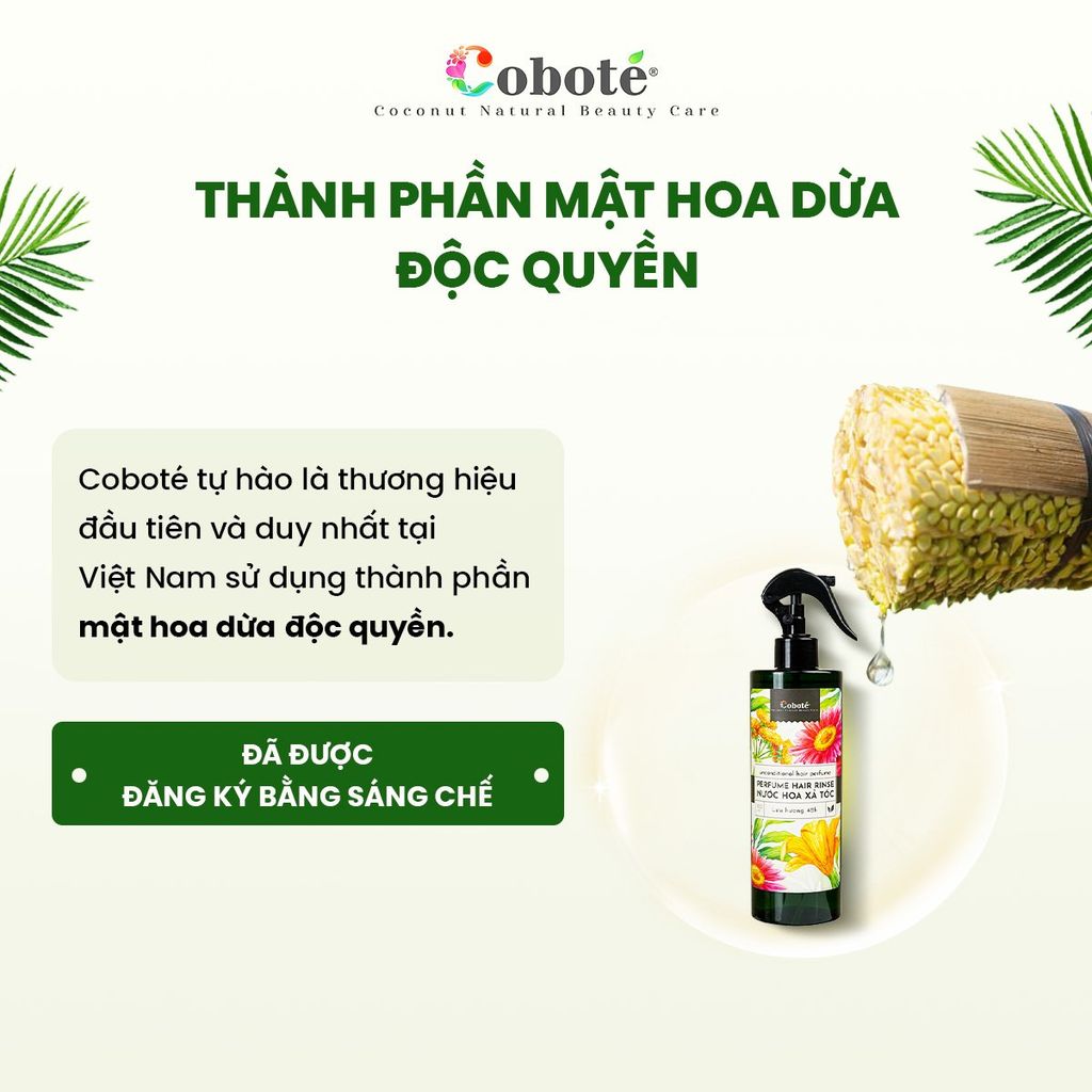Nước Xả Tóc Dừa - Mandarin Blossom - Coco Miracle Hair Rinse