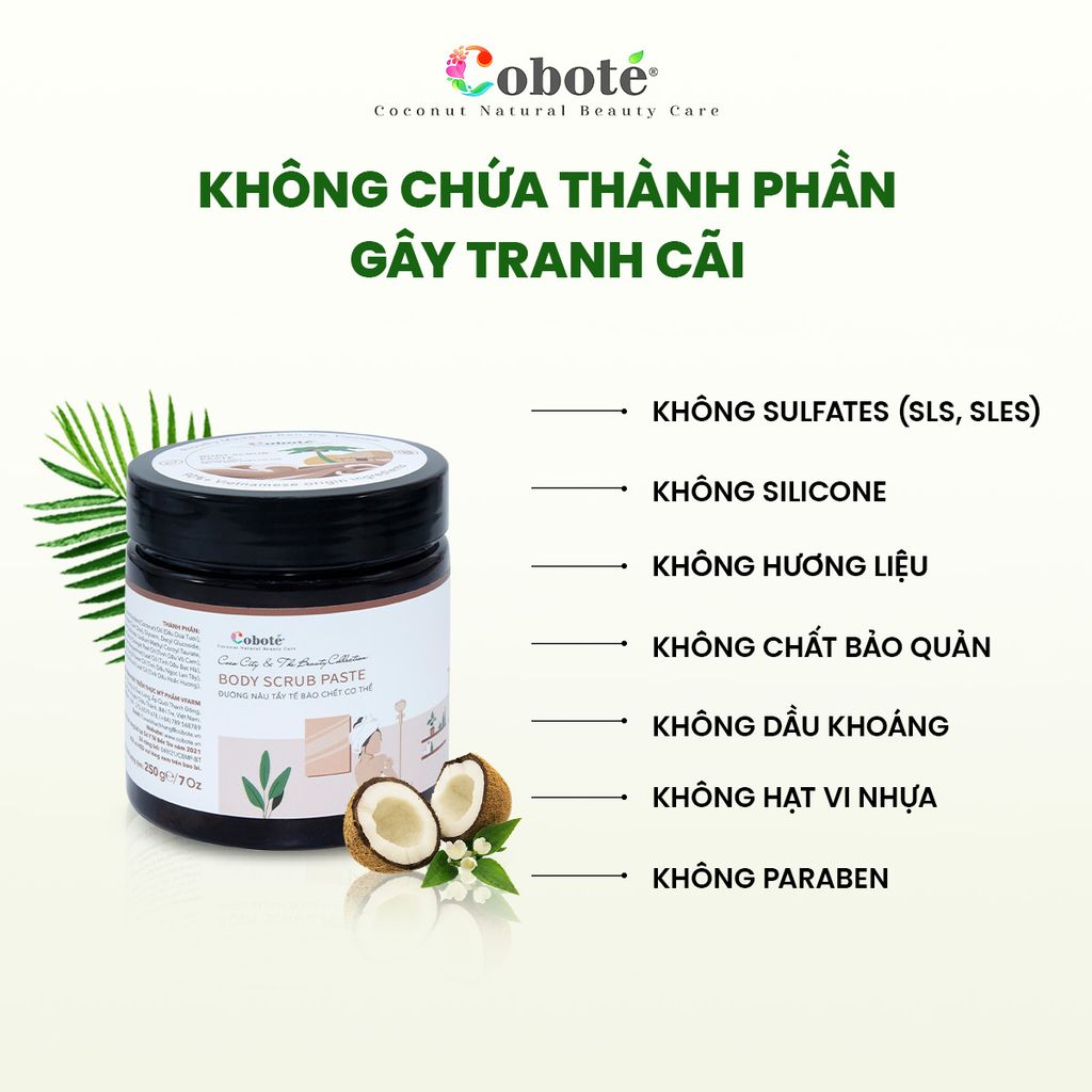 Đường nâu tẩy tế bào chết cơ thể  | Body Scrub Paste