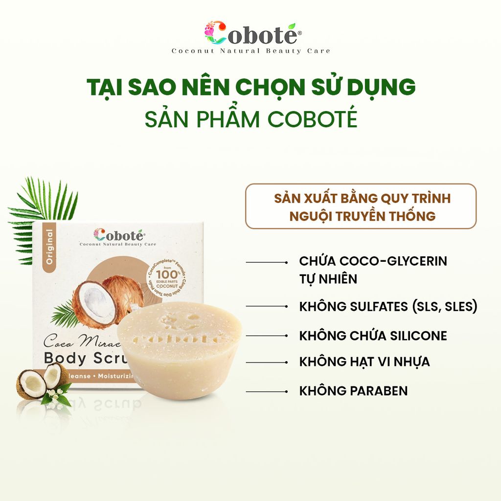 XÀ PHÒNG TẨY TẾ BÀO CHẾT - Coco Miracle Body Scrub Soap  - Vỏ quế