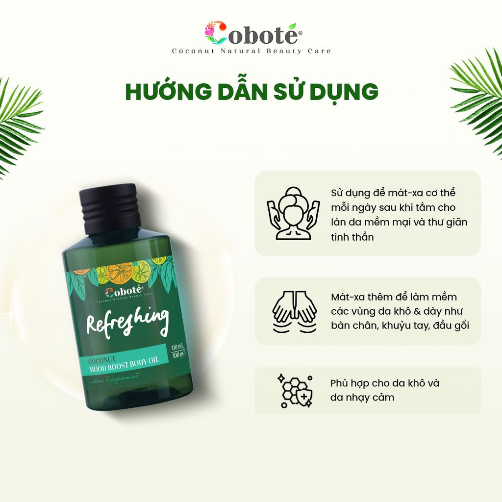 DẦU DƯỠNG THỂ THƯ GIÃN - Coconut Mood Boost Body Oil - 110ml