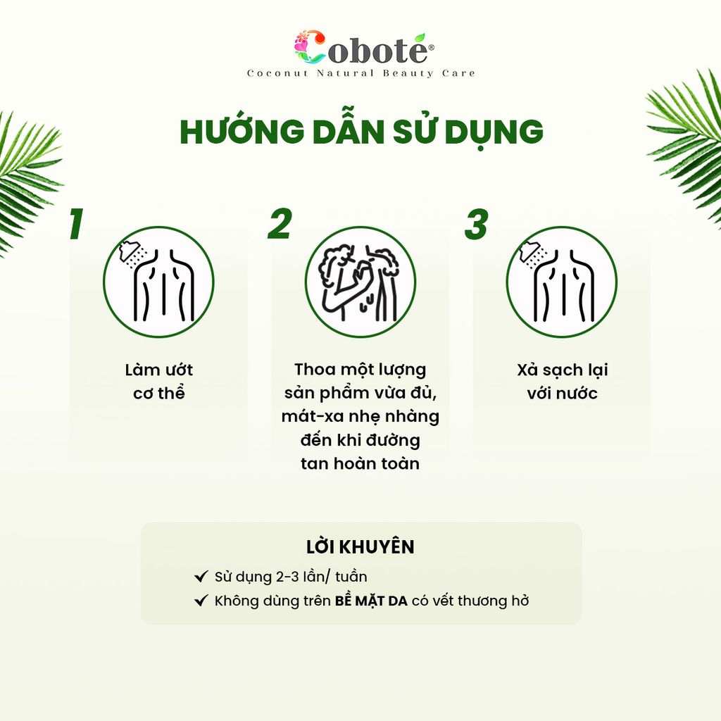 Đường nâu tẩy tế bào chết cơ thể  | Body Scrub Paste