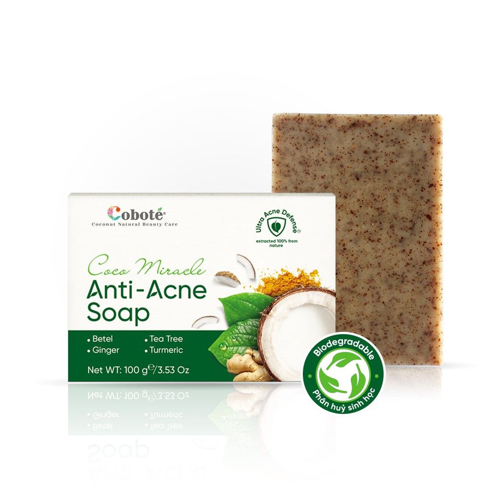 XÀ PHÒNG NGỪA MỤN CƠ THỂ - Coco Miracle Anti Acne Soap 100g