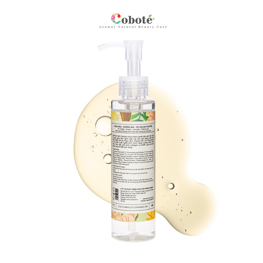 Gel Rửa Mặt Cho Da Nhạy Cảm - Coco Miracle Cleansing Gel