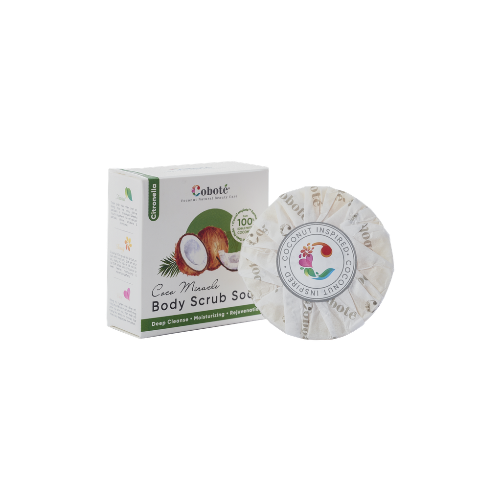 XÀ PHÒNG TẨY TẾ BÀO CHẾT - Coco Miracle Body Scrub Soap  - Sả tươi
