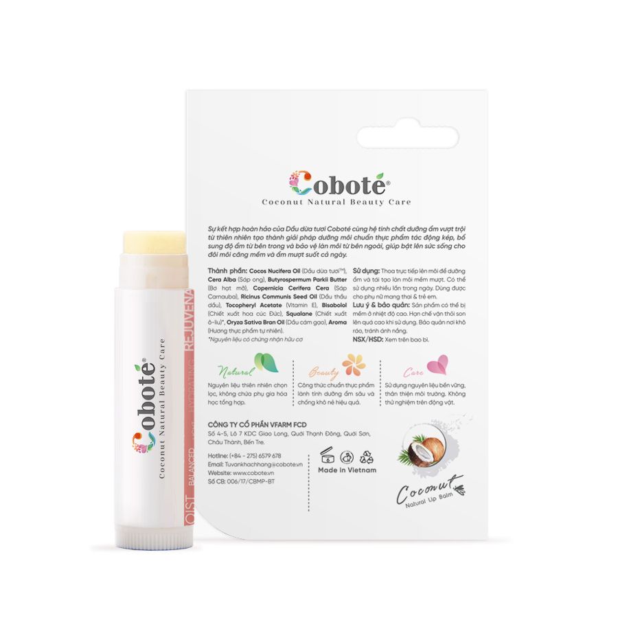 SON DƯỠNG KHÔNG MÀU - Natural Lip Balm - Dâu tươi