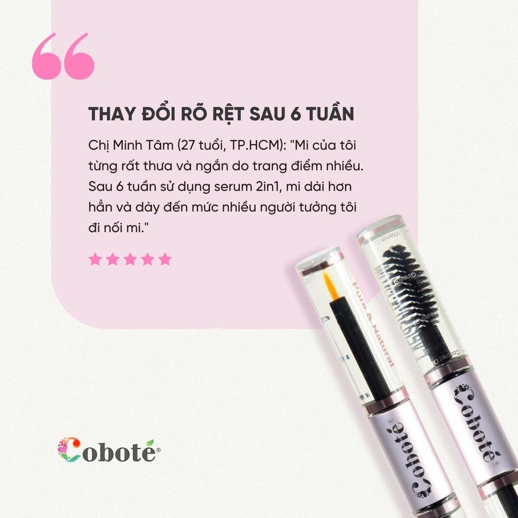 Serum Dưỡng Dài Mi & Mày 2in1 –  Coco Miracle Eyelash And Brow Enhancer 2in1 - 10ml