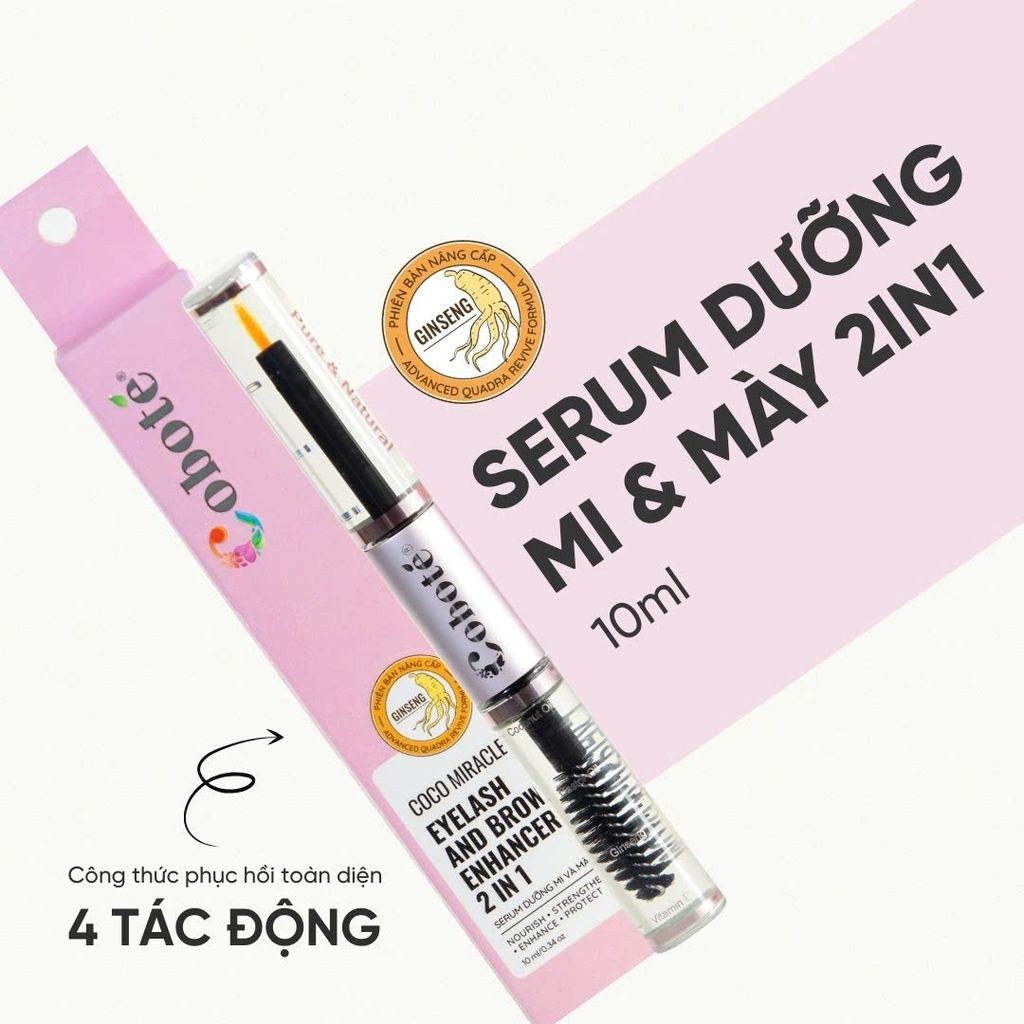 Serum Dưỡng Dài Mi & Mày 2in1 –  Coco Miracle Eyelash And Brow Enhancer 2in1 - 10ml