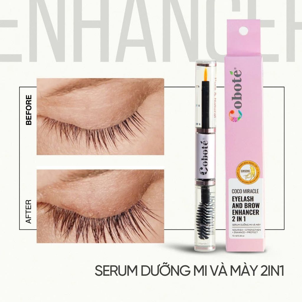 Serum Dưỡng Dài Mi & Mày 2in1 –  Coco Miracle Eyelash And Brow Enhancer 2in1 - 10ml