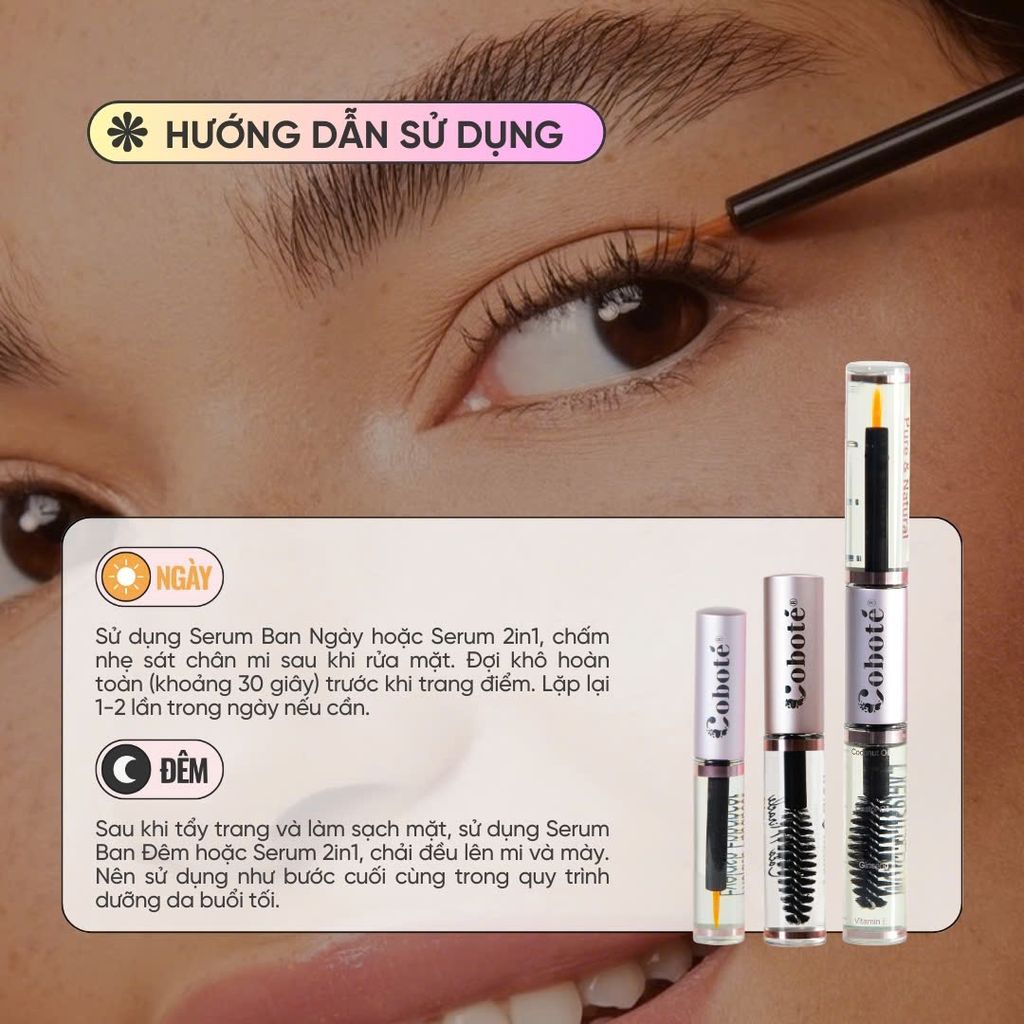 Serum Dưỡng Dài Mi & Mày 2in1 –  Coco Miracle Eyelash And Brow Enhancer 2in1 - 10ml