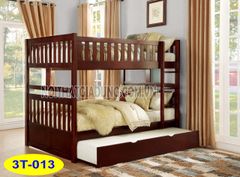 Giường 3 tầng 013(1m2) Nâu