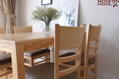 Bộ bàn ăn Cabin 4 ghế - Nâu đen