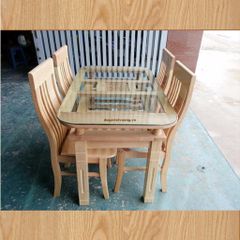 Bàn ăn gỗ sồi 6 ghế
