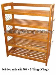 Kệ dép móc sắt 704 - Tự nhiên