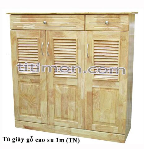 Tủ giày lá sách rộng 100cm Tự Nhiên