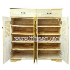 Tủ giày 4 cánh rộng 120 - Tự Nhiên