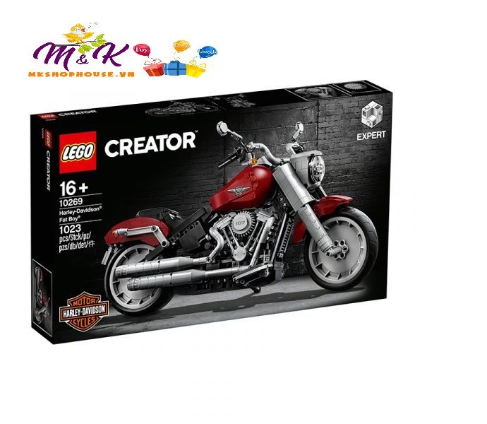 LEGO CREATOR 10269 Xe Mô Tô Harley-Davidson Fat Boy (1023 chi tiết)