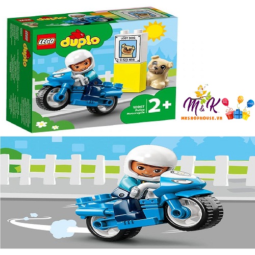 LEGO DUPLO 10967 xe moto cảnh sát