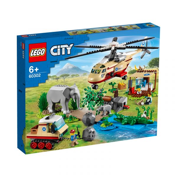 Đồ Chơi LEGO Biệt Đội Cứu Hộ Động Vật Hoang Dã 60302
