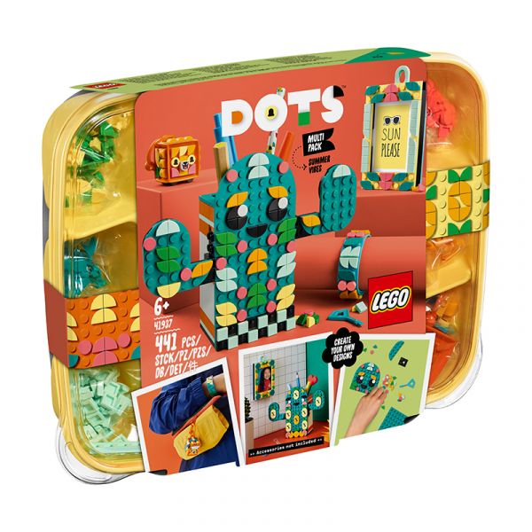 Phụ kiện Mùa Hè Đáng Yêu vòng đeo tay, khung hình, hộp bút - LEGO DOTS 41937