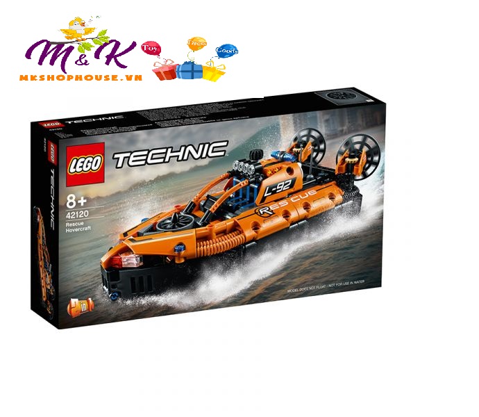 LEGO TECHNIC 42120 Ca nô Đệm Khí Cứu Hộ (457 chi tiết)