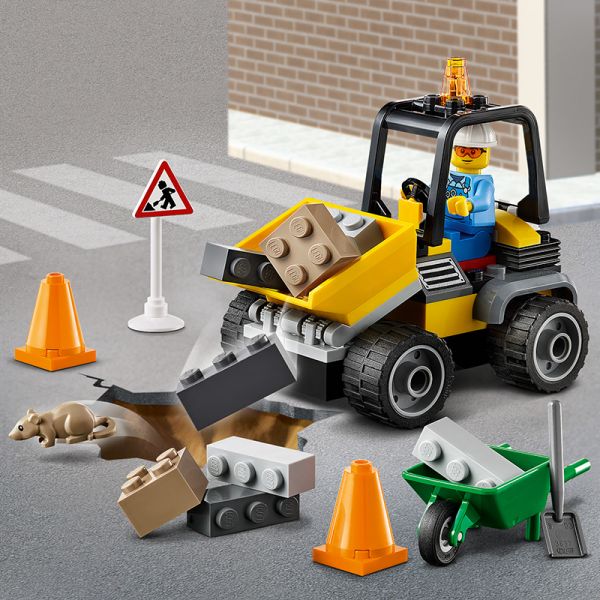 Đồ chơi LEGO City Xe Xúc Lật Sửa Chữa Đường 60284