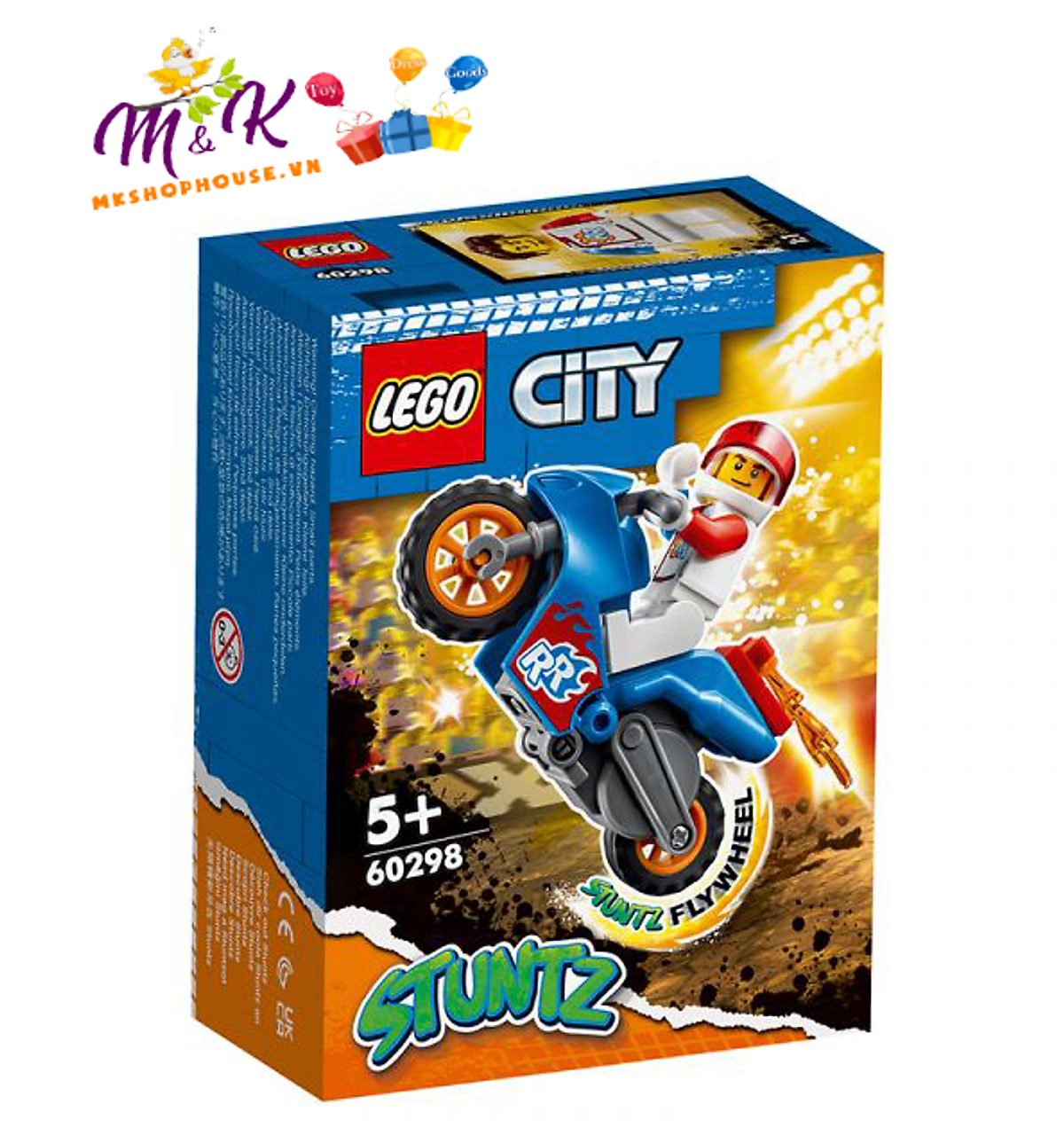 LEGO City 60298 Xe đua mô tô của Evel Knievel (14 chi tiết)